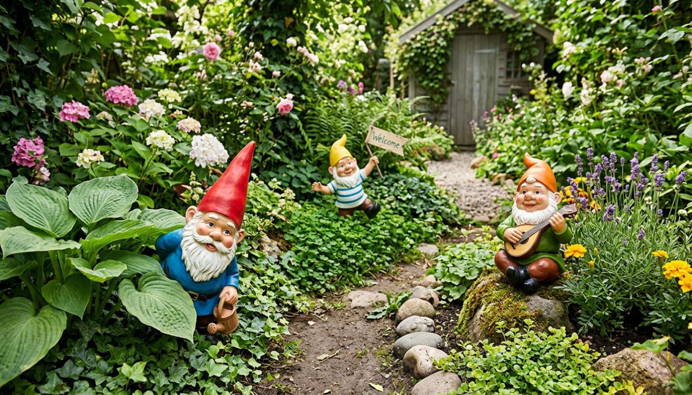 Wie beeinflussen lustige Gartenzwerge die Gartengestaltung?
